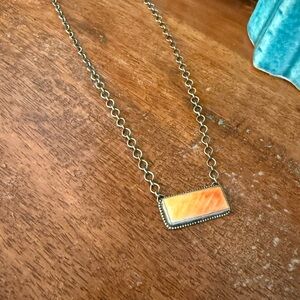 Orange Spiny Oyster Bar Necklace